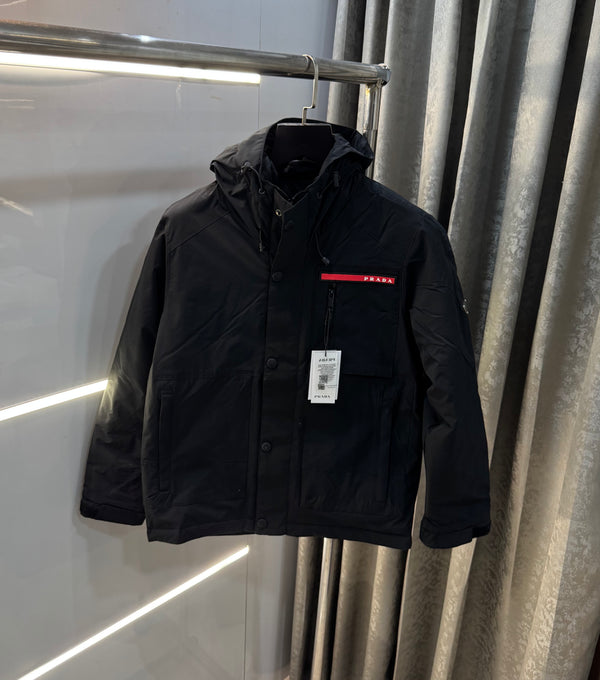 Prad a Milano Black Imported Puffer Jacket