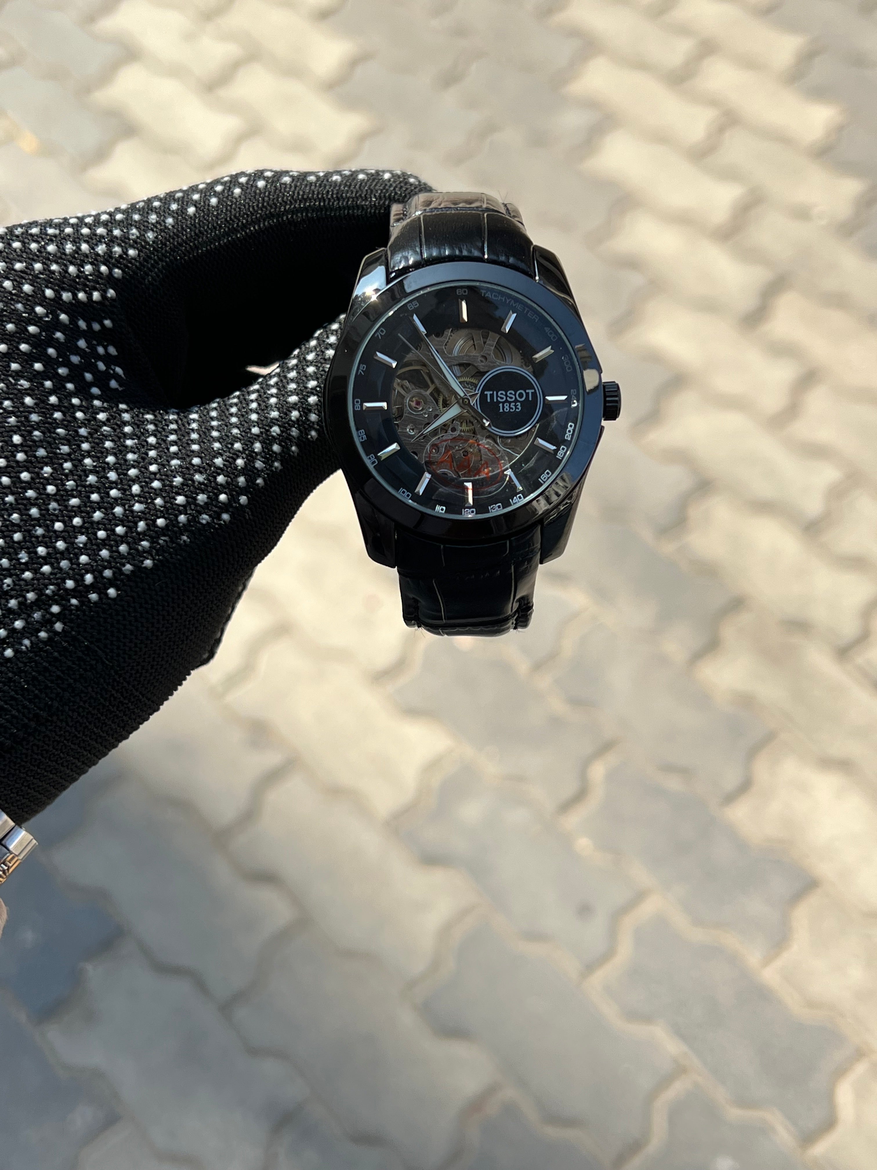 Tissot 1853 Automatic Skeleton Full Black
