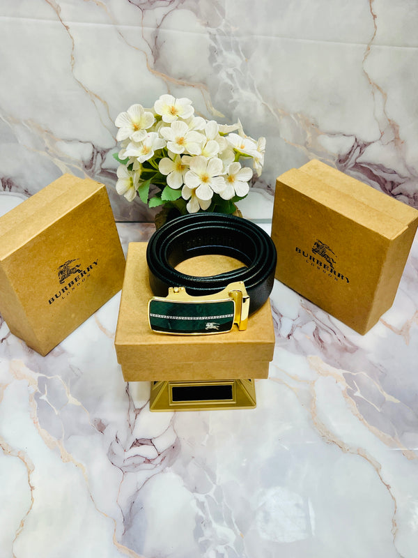 BB BURBERRY PREMIUM QUALITY IMPORTED AUTOLOCK BELT WITH OG BOX BB-713
