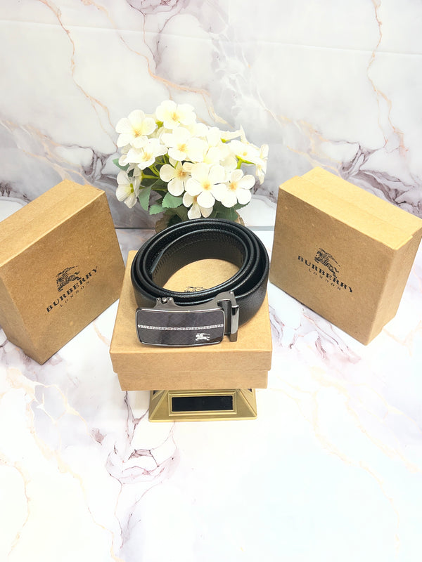 BB BURBERRY PREMIUM QUALITY IMPORTED AUTOLOCK BELT WITH OG BOX BB-714