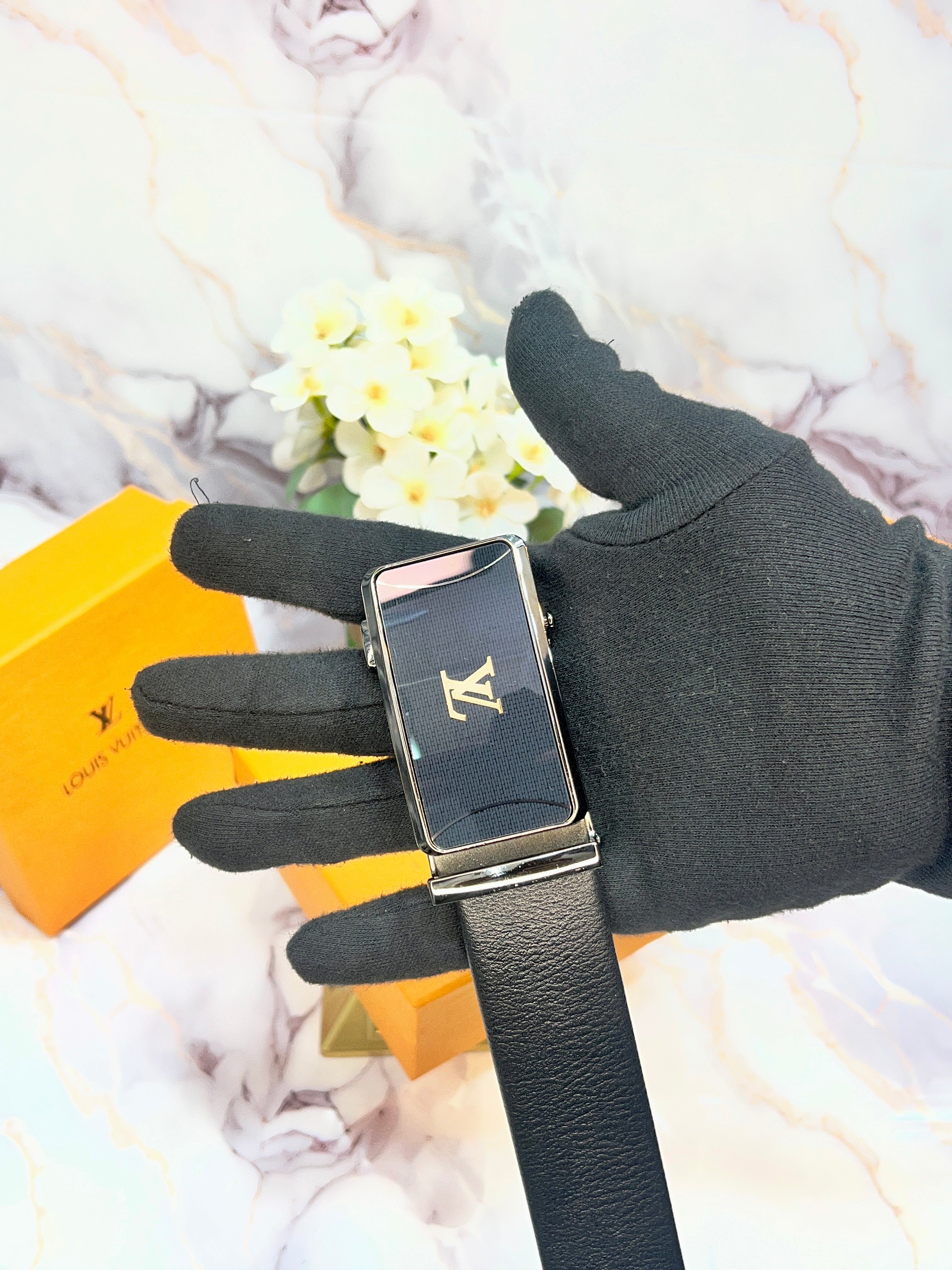 LV LOUIS VUITTON PREMIUM QUALITY IMPORTED AUTOLOCK BELT WITH OG BOX LV-210