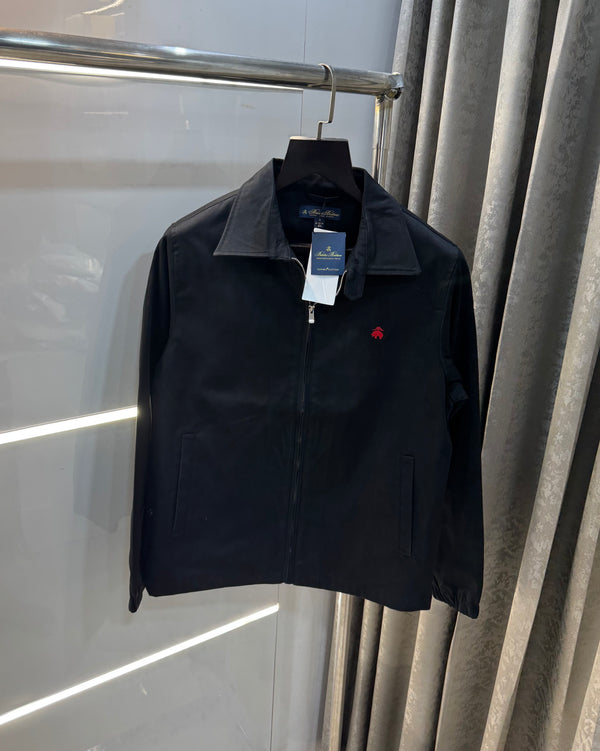 Brooks Brother Black Imported Bomber Jacket