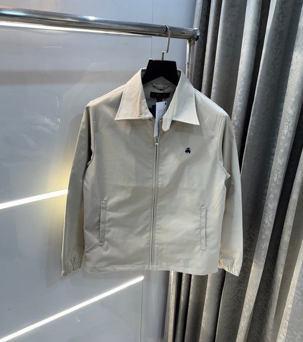 Brooks Brother Cream Imported Bomber Jacket