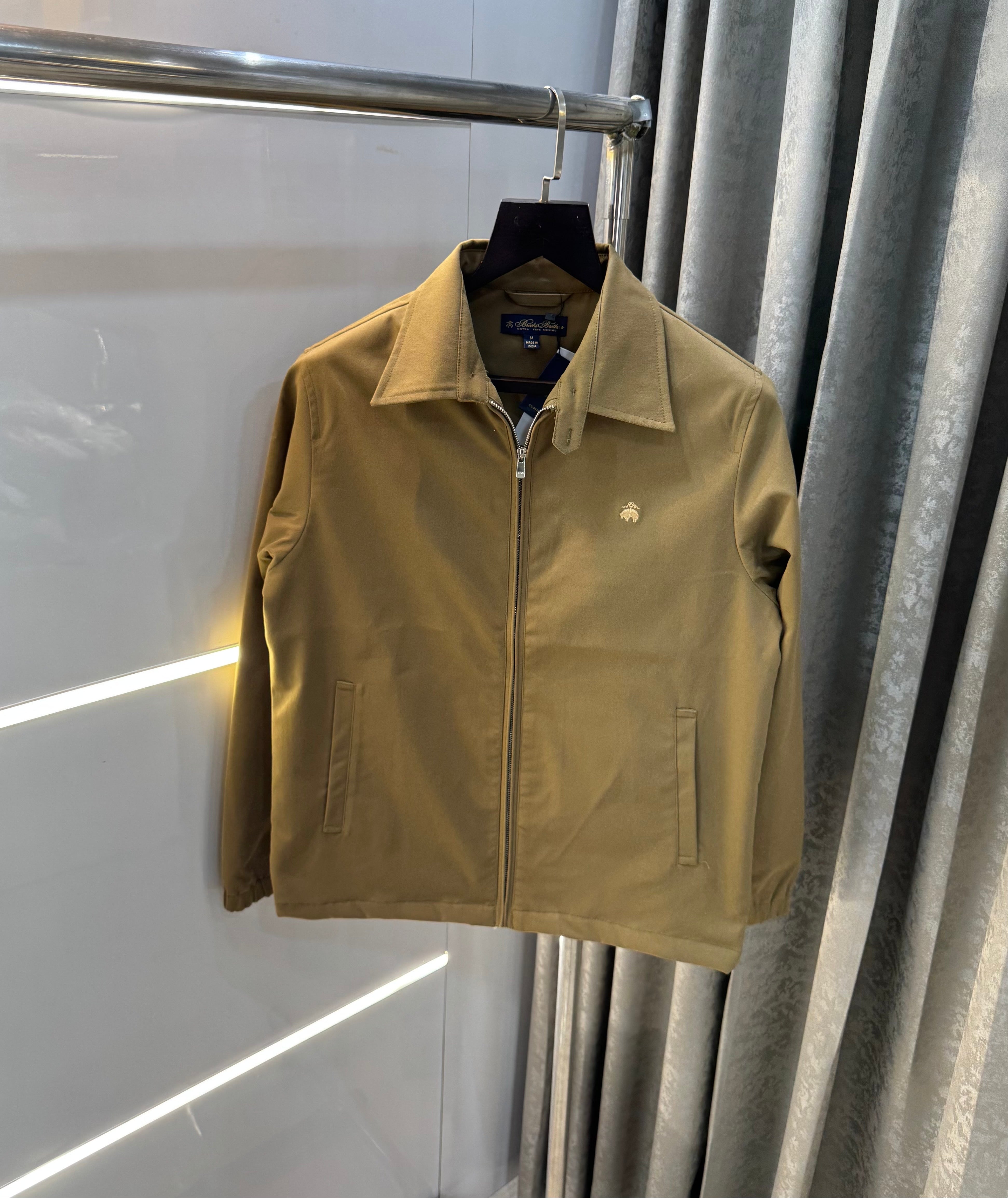 Brooks Brother Dark Beige Imported Bomber Jacket Secondary image
