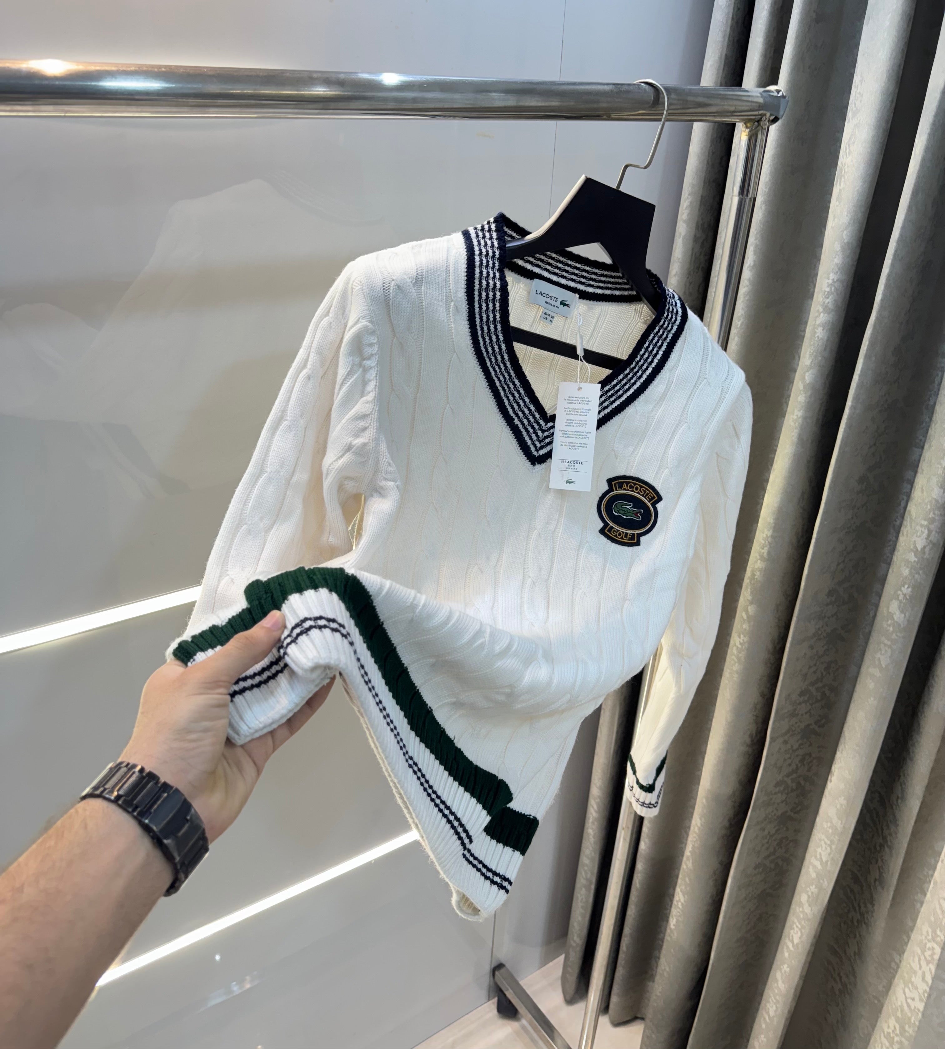 Lacost e White Imported Knitted Pull Over Secondary image