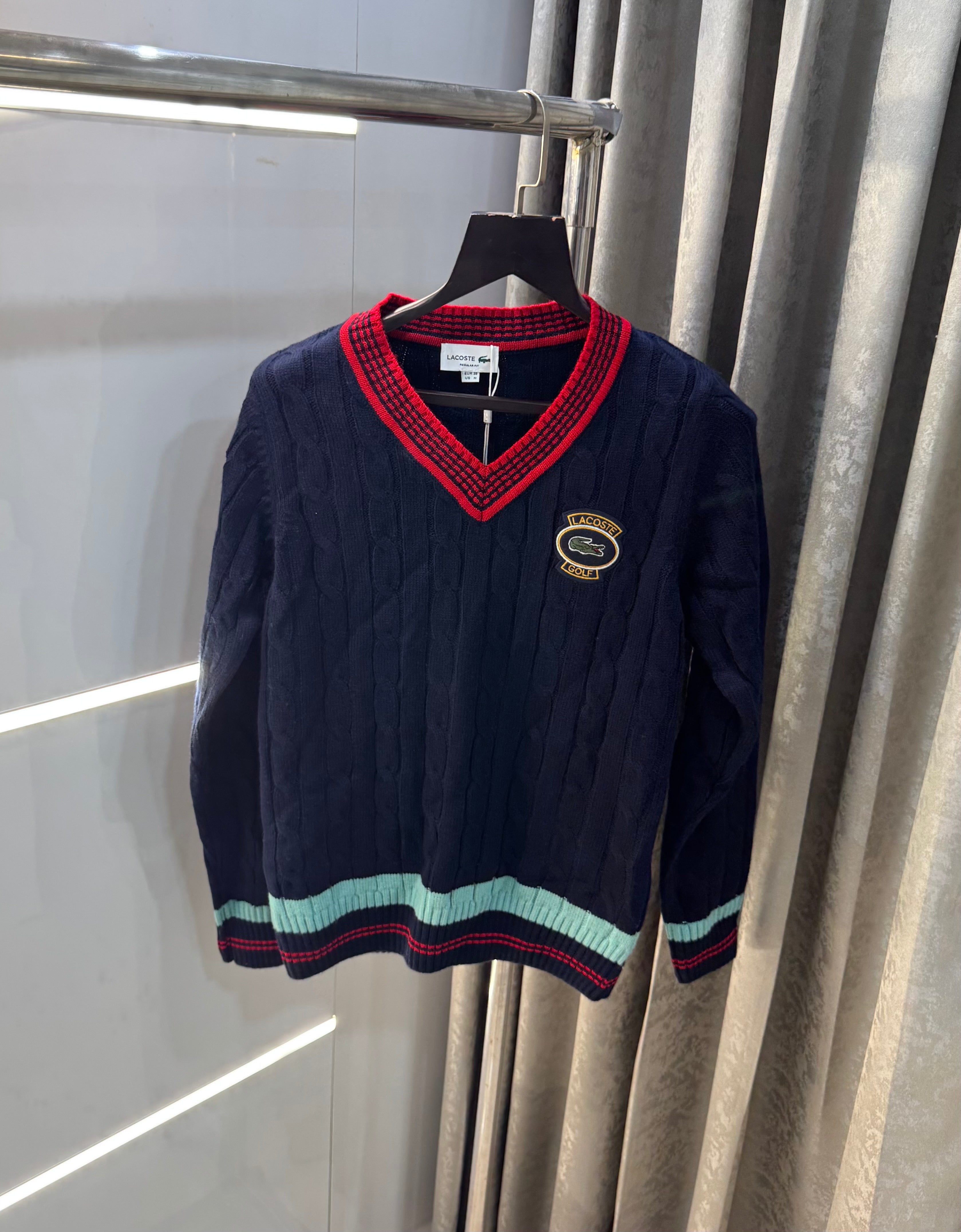 Lacost e Navy Blue Imported Knitted Pull Over Secondary image