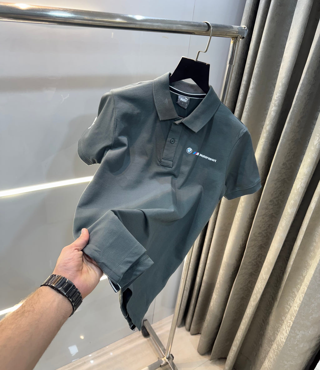 Pum a Grey b..mW Edition Premium Polo T-Shirt