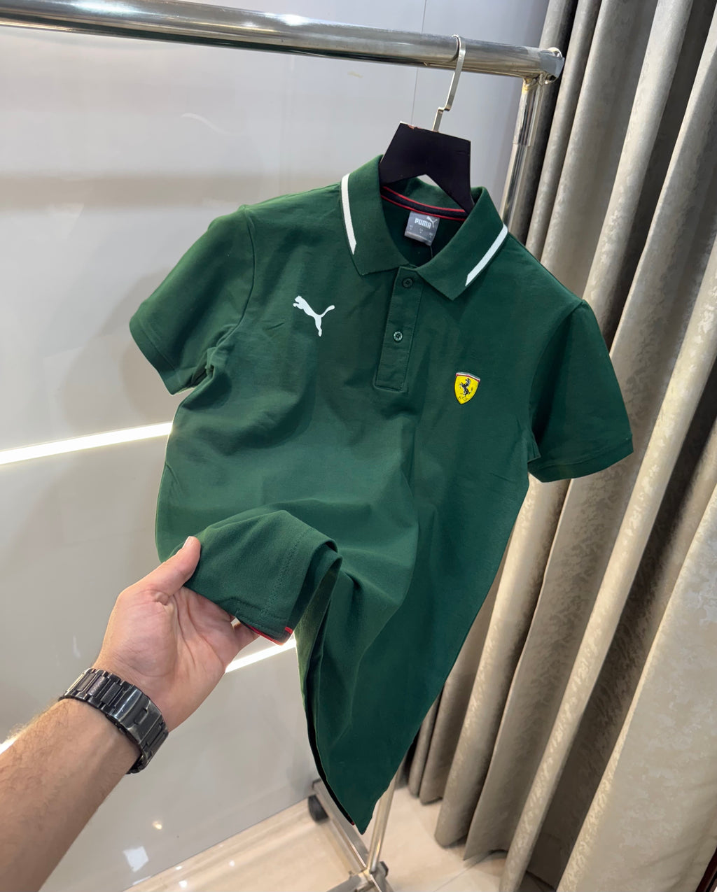 Pum a Green FerRaR! Edition Premium Polo T-Shirt