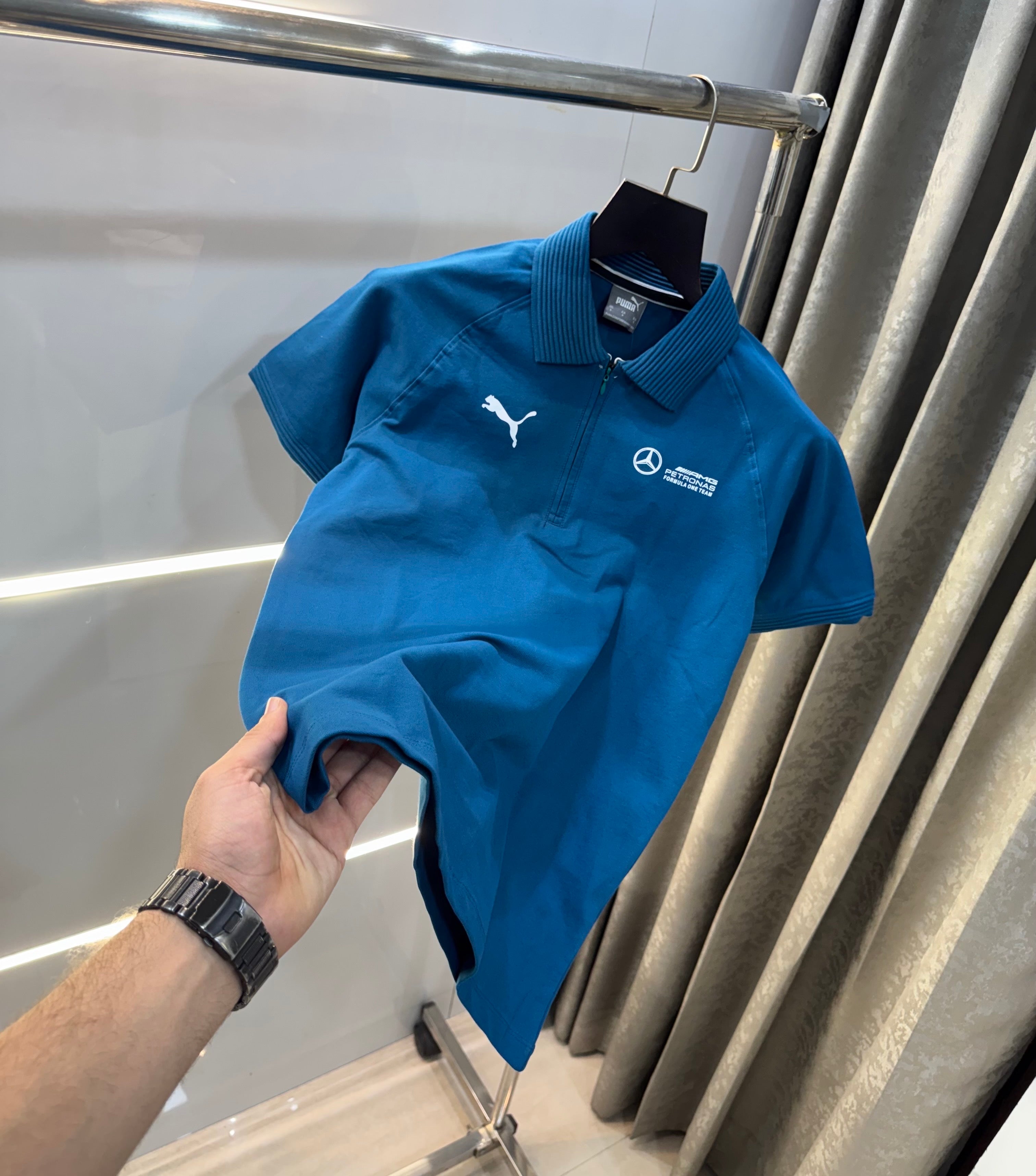 Pum a Blue Mercedes Edition Premium Polo T-Shirt Main image