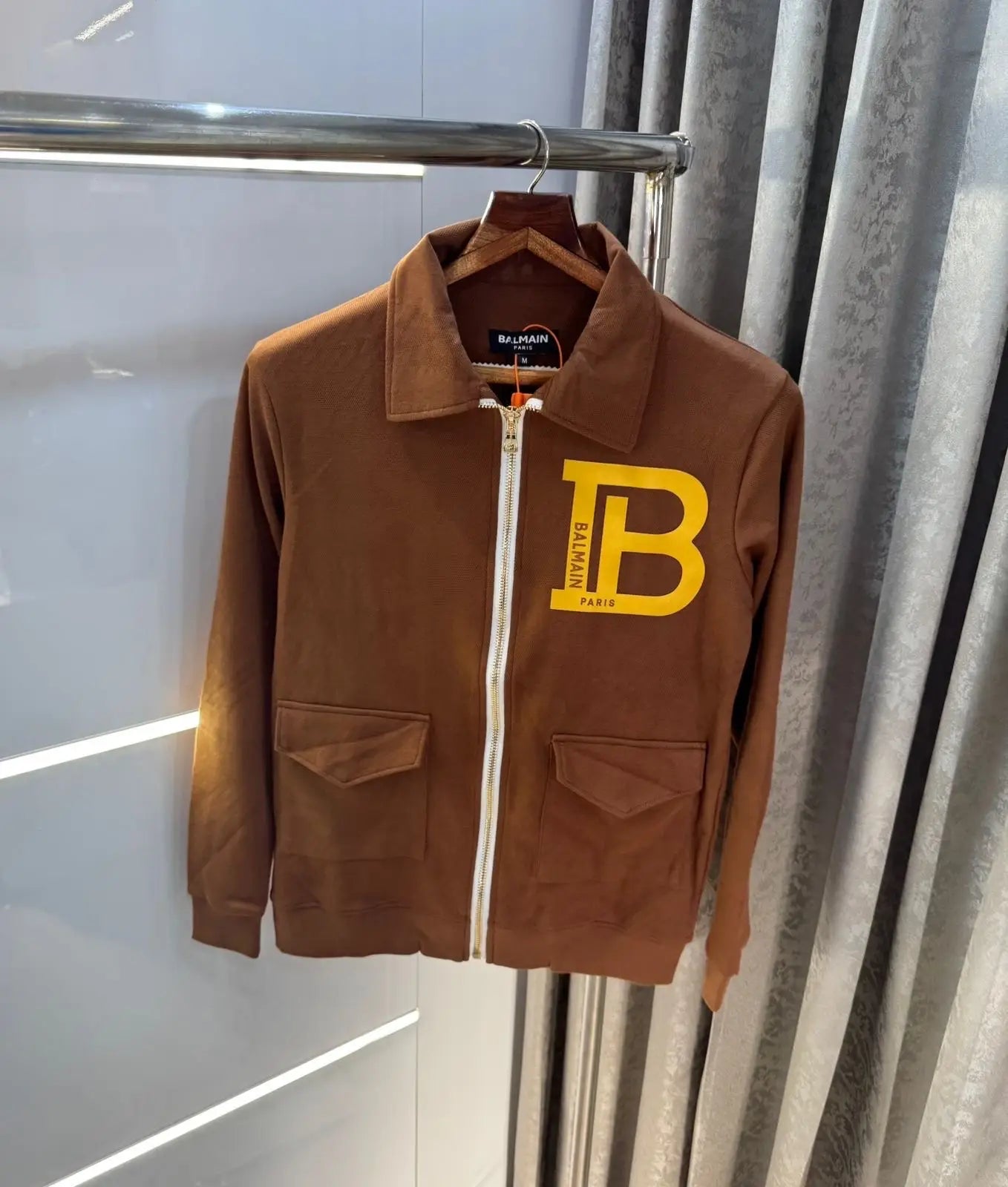 Balmai n Paris Brown Logo Imported  Jacket Main image