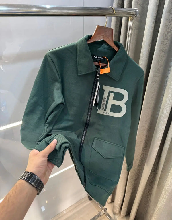 Balmai n Paris green Logo Imported  Jacket