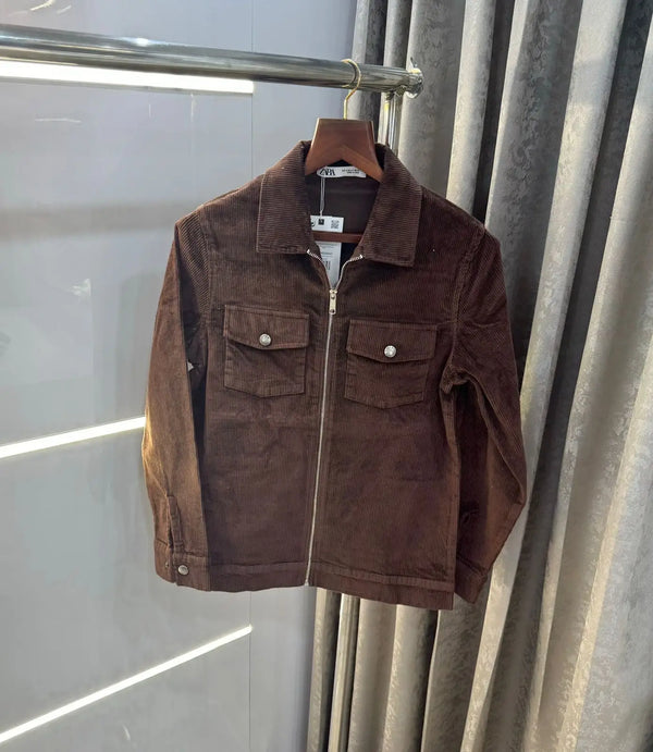 Zar a Brwon Premium Classic Bomber Jacket