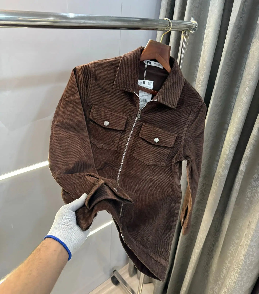 Zar a Brwon Premium Classic Bomber Jacket