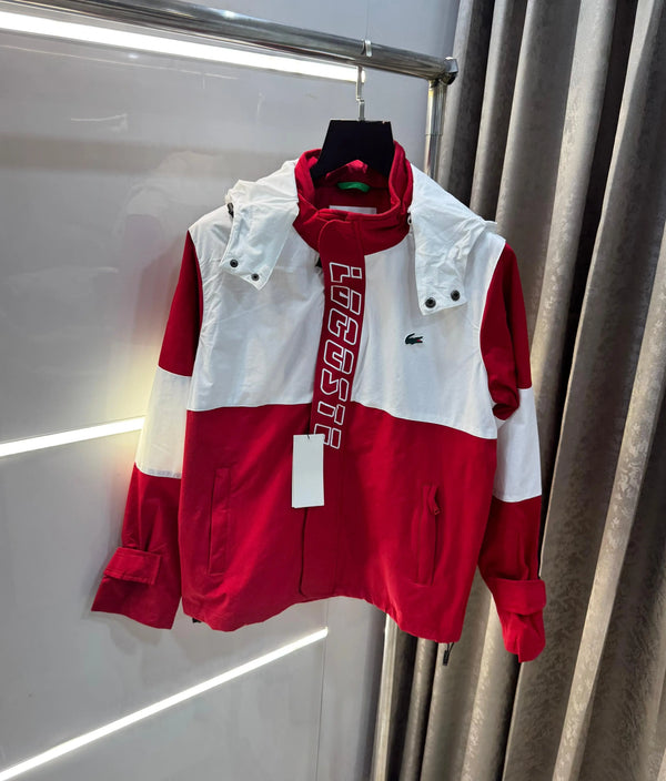 Lacost e White Imported Premium  Jacket