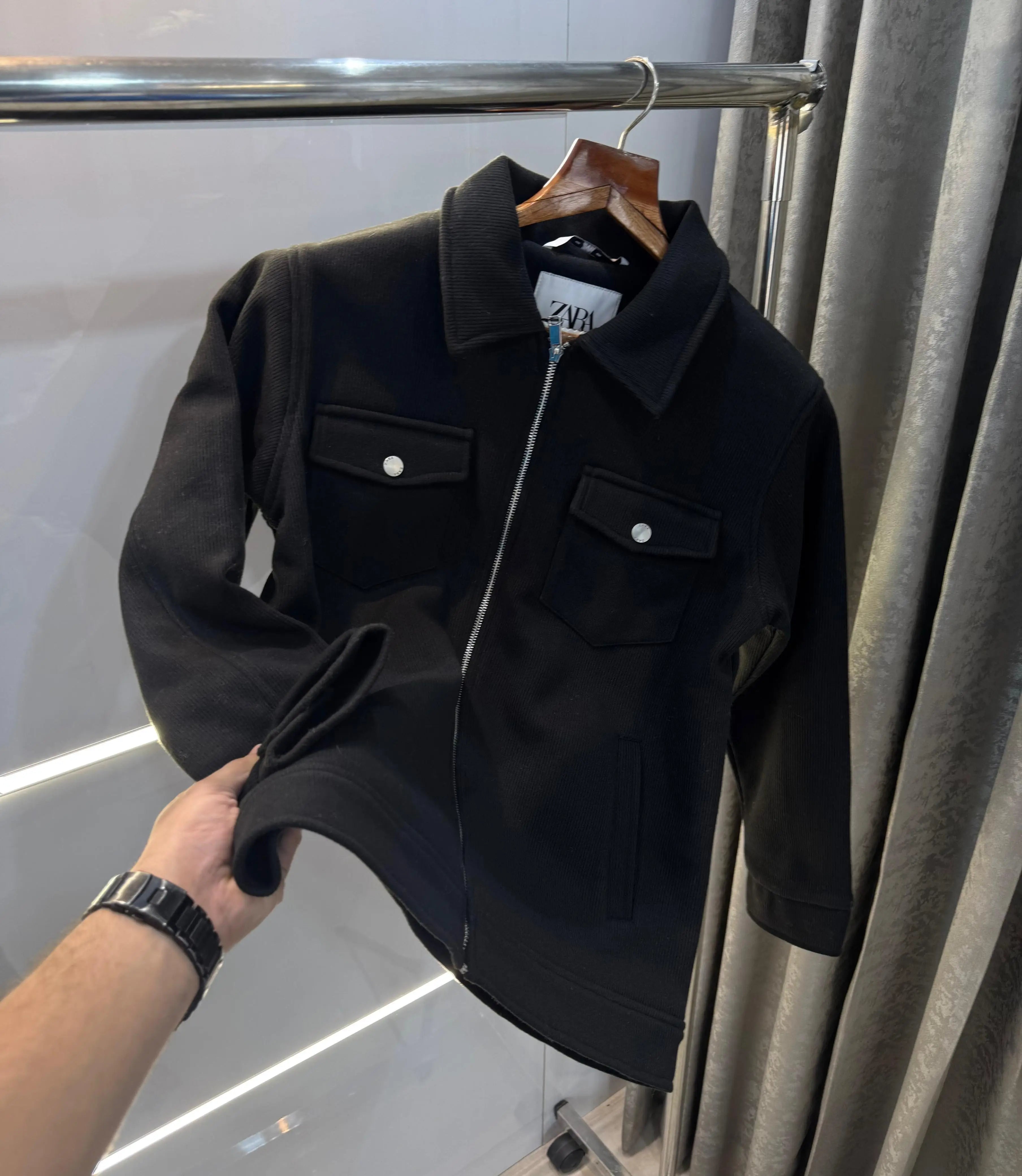 Zar a Black  Premium Classic Bomber Jacket Main image