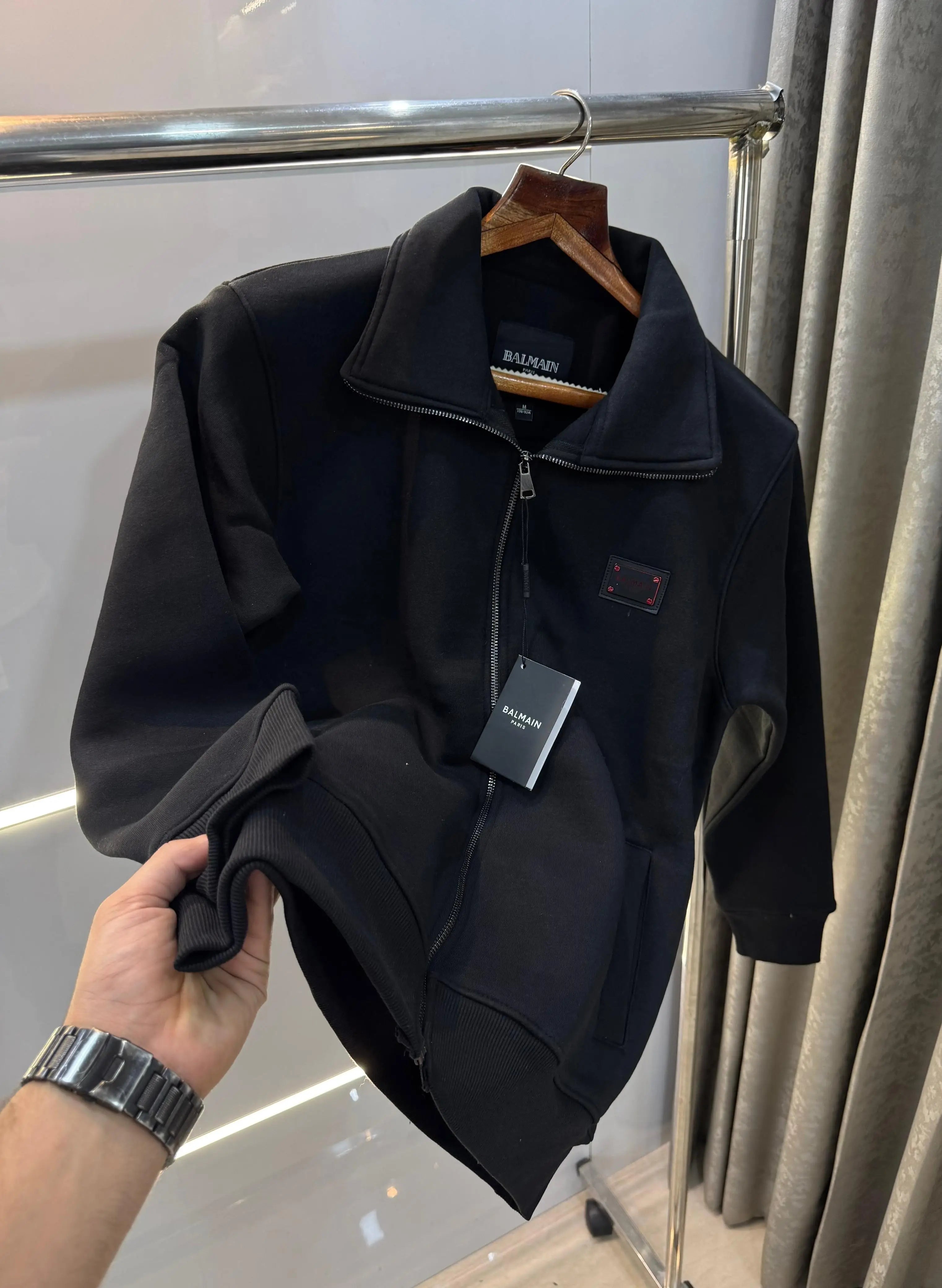 Balmai n Paris black red Logo Imported  Jacket Secondary image