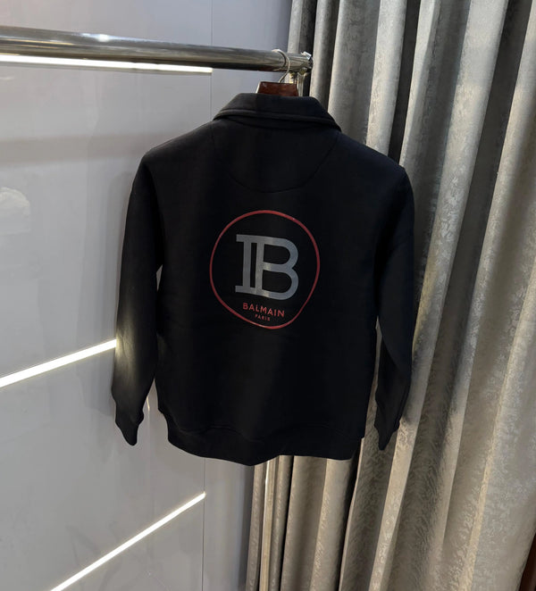 Balmai n Paris black red Logo Imported  Jacket