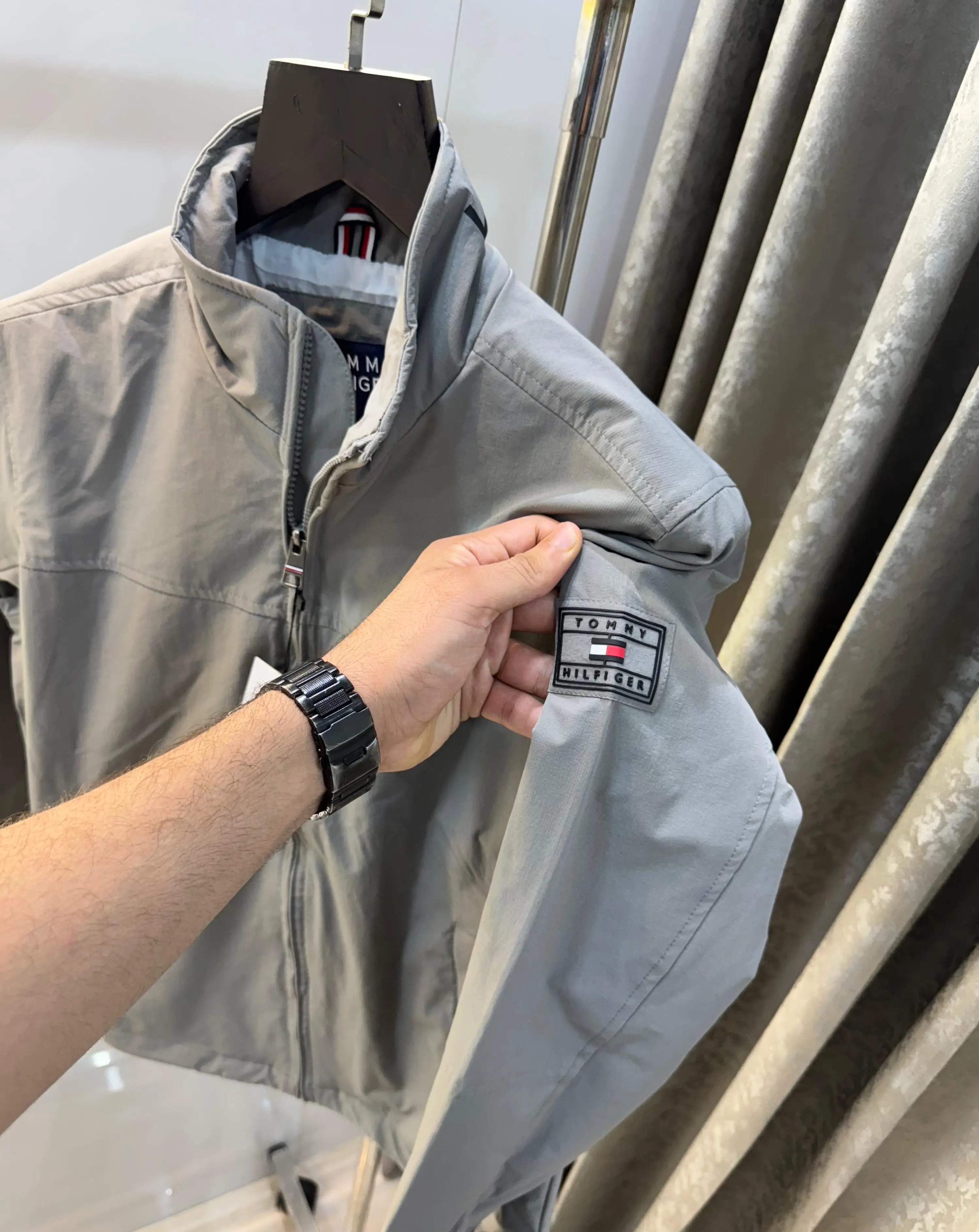Tomm y Hilfiger gery Imported Premium Bomber Jacket Main image