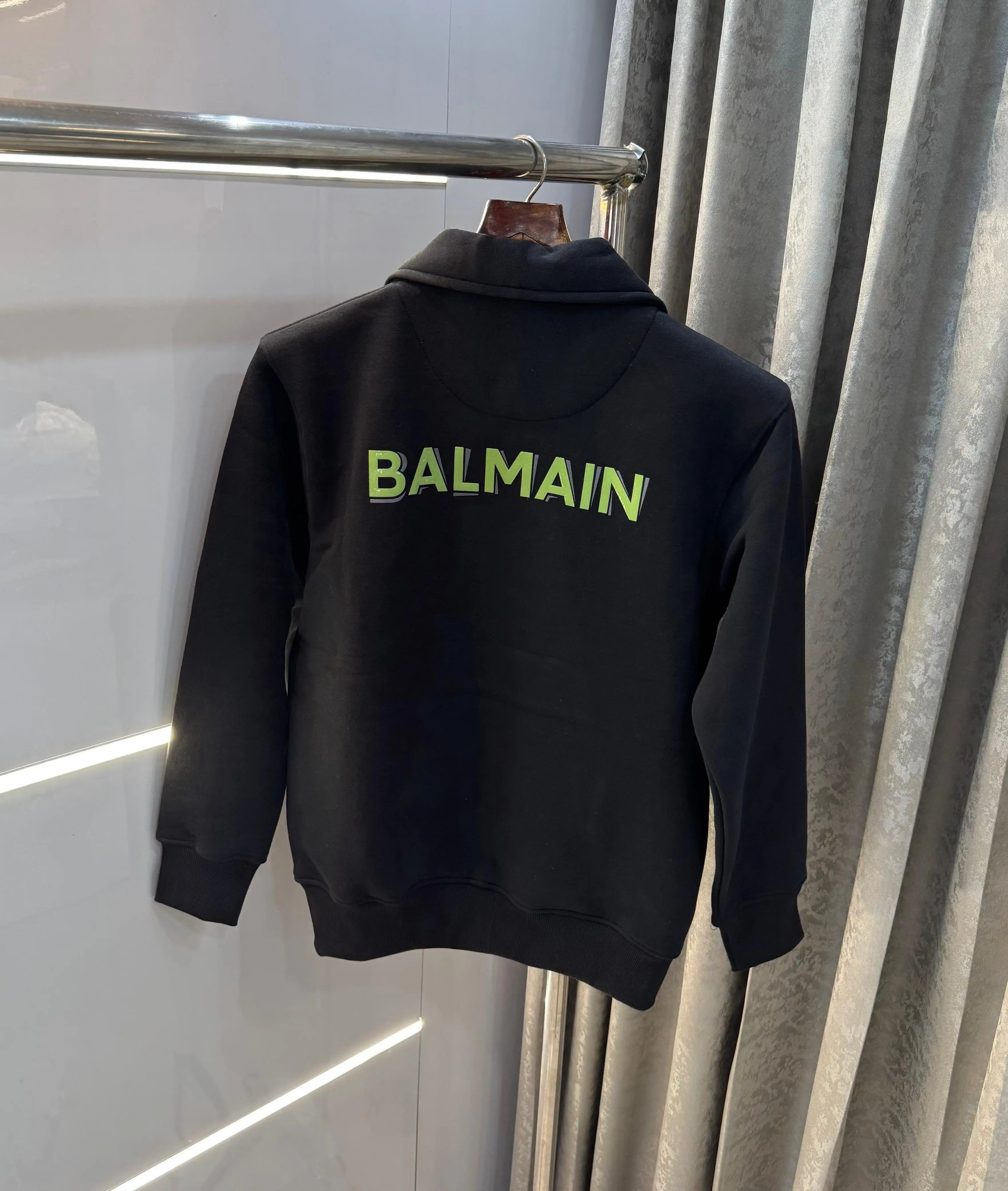 Balmai n Paris black green Logo Imported  Jacket