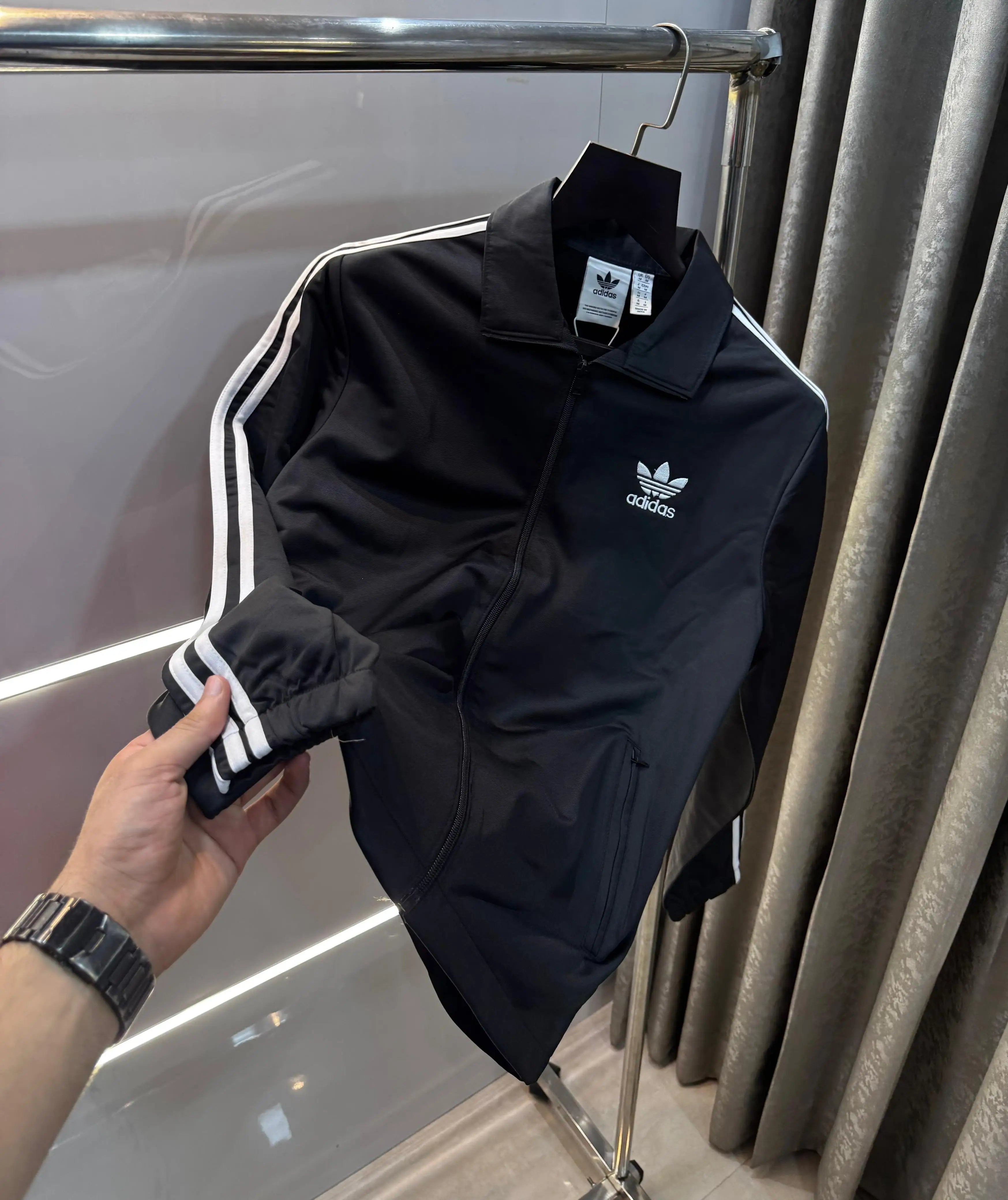 Adida s Black Premium Classic Zipper Jacket