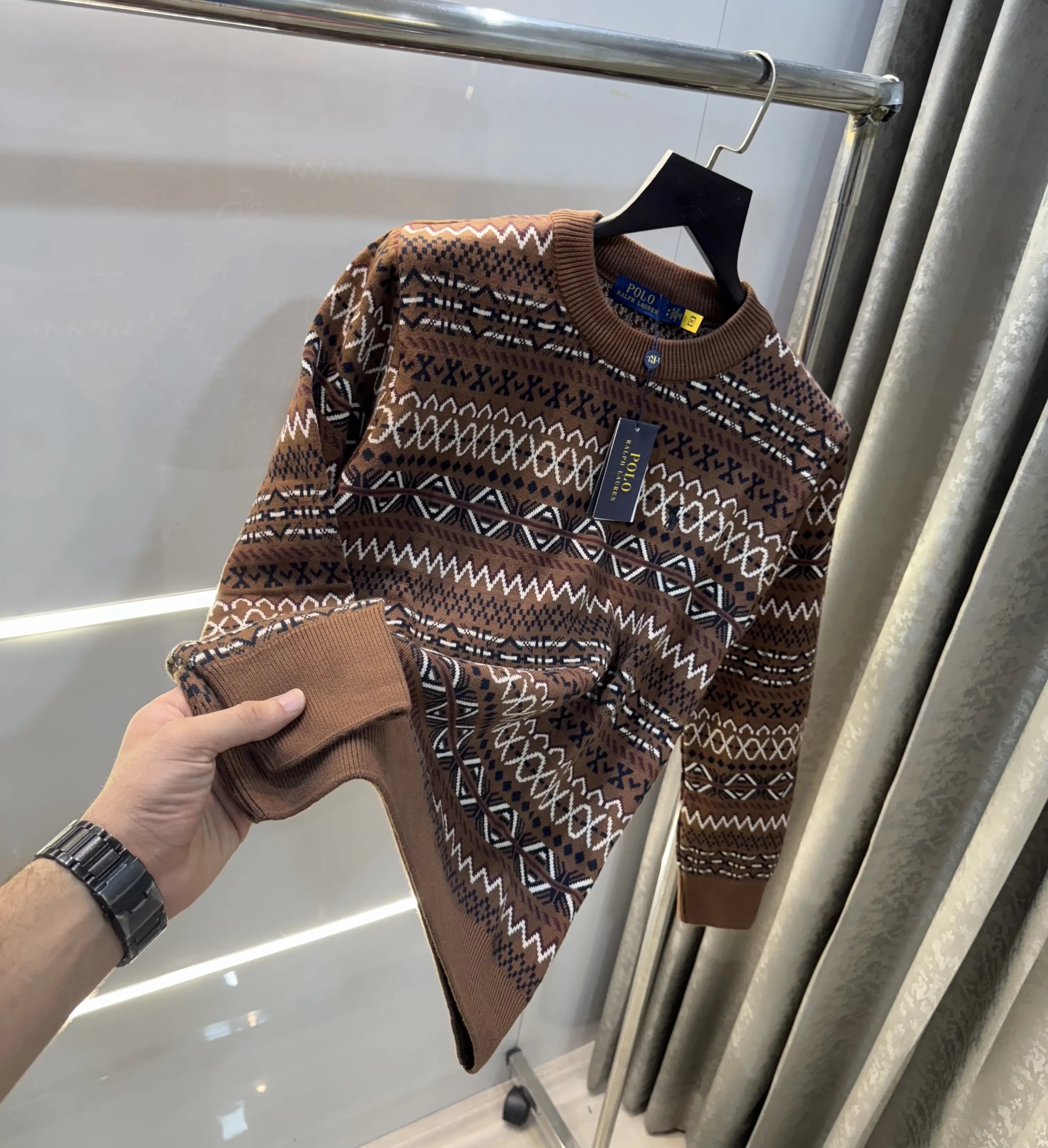Ralph  Lauren Brown Imported Knitted Pull Over Main image