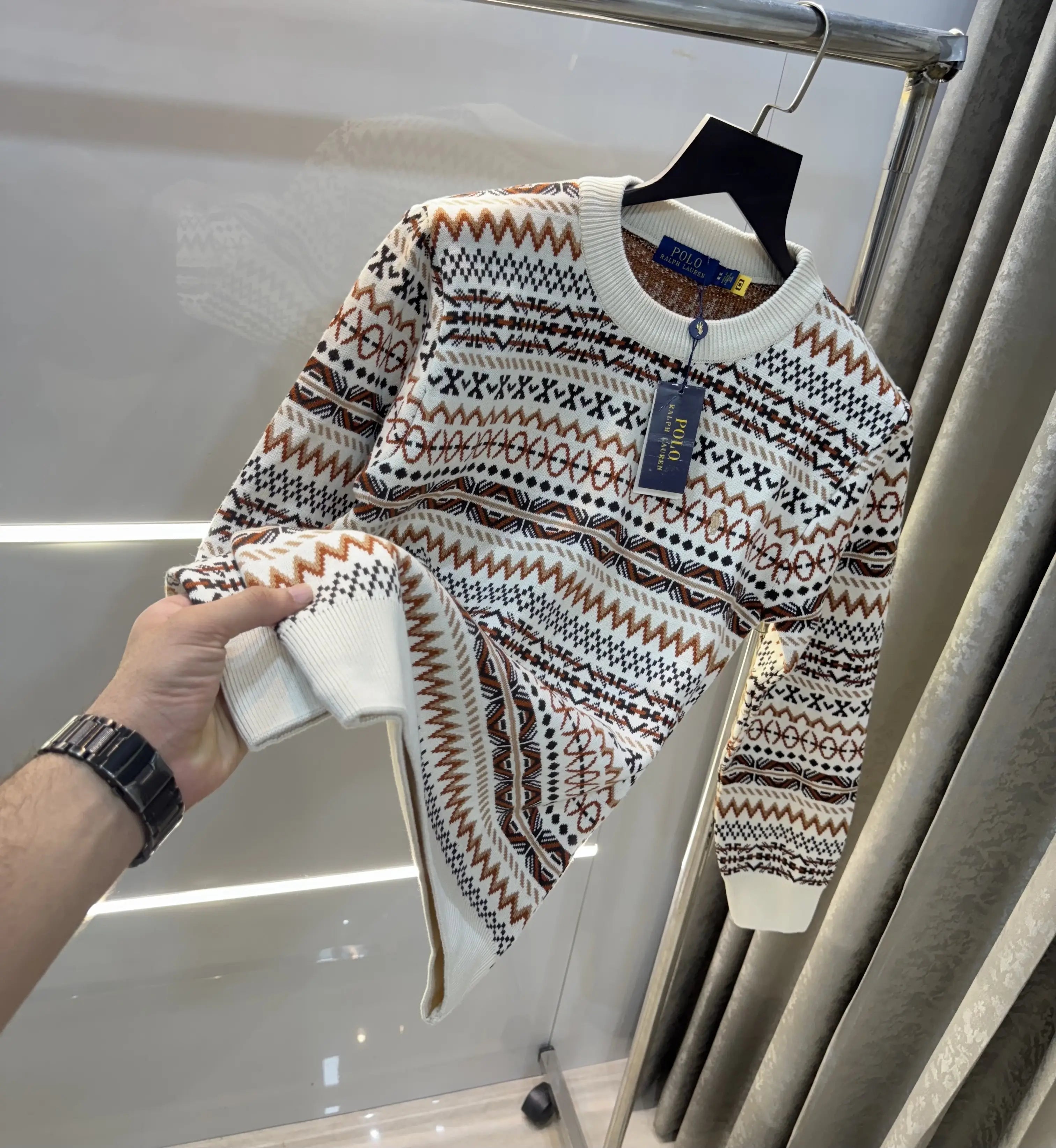 Ralph  Lauren Cream Imported Knitted Pull Over Main image