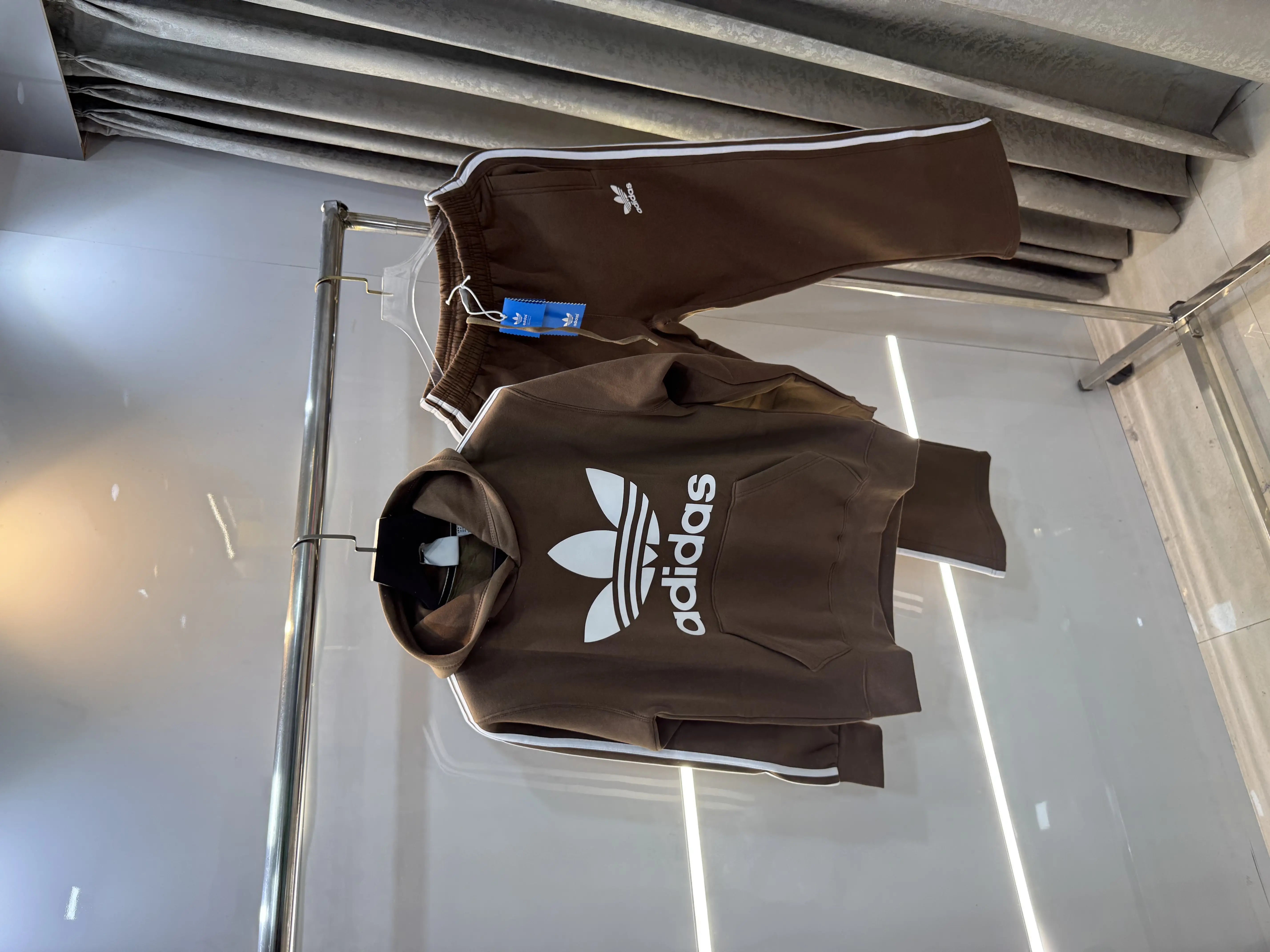 Adida s Brown Logo Print Premium Tracksuit Secondary image