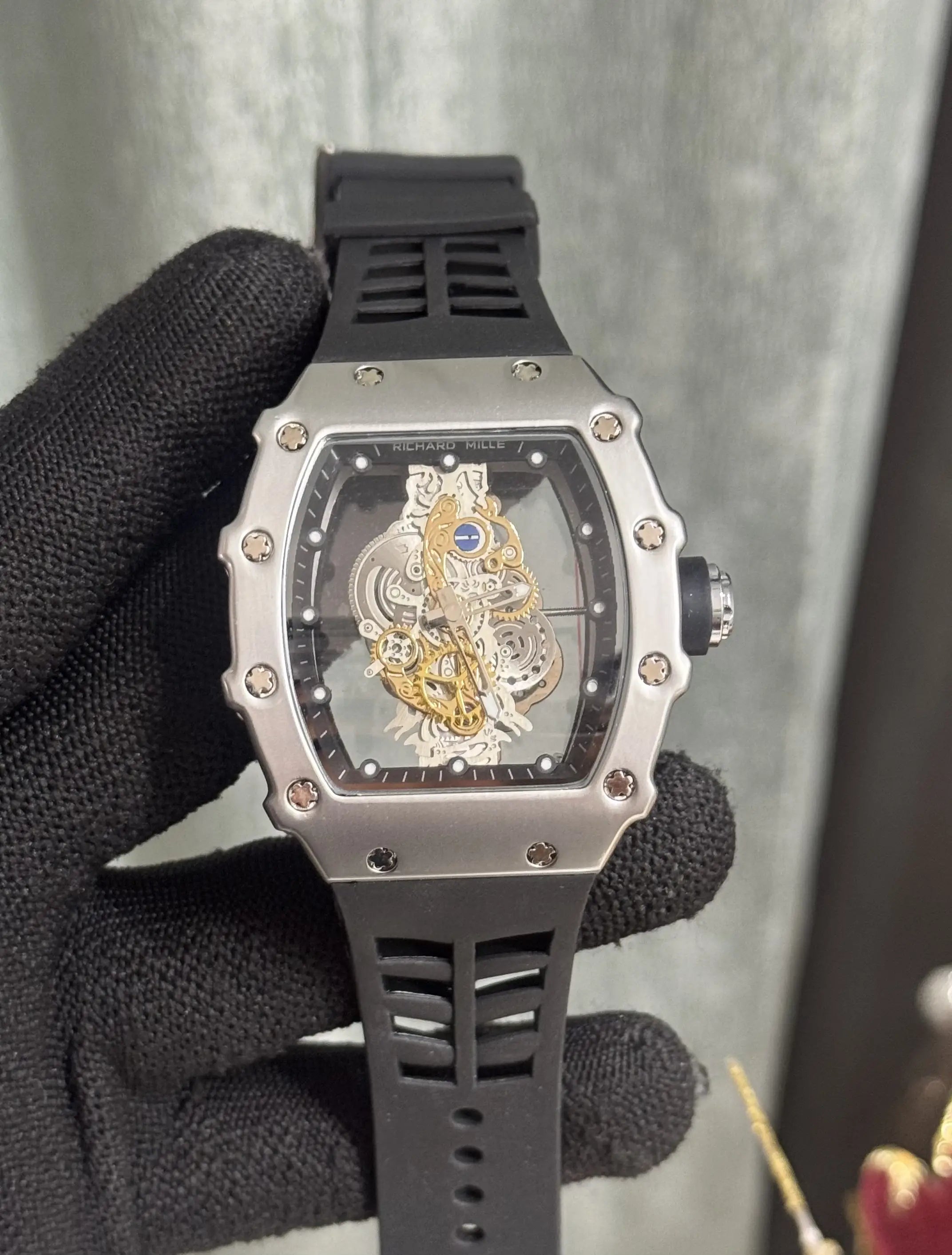 Richard Mille Silver Black Special Edition Watch