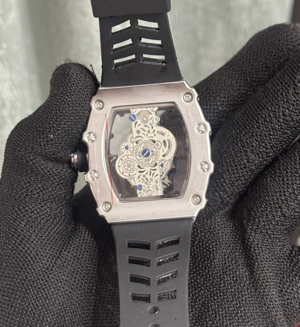 Richard Mille Silver Black Special Edition Watch