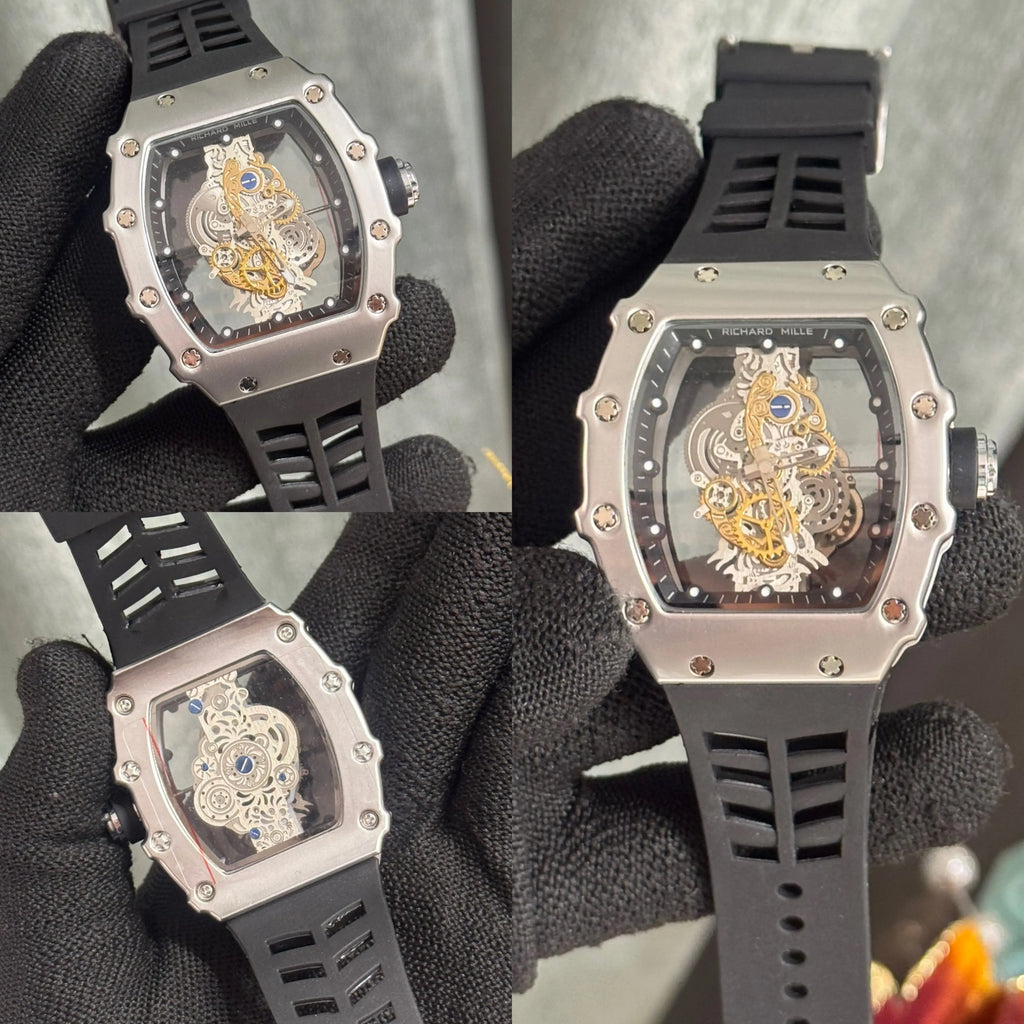 Richard Mille Silver Black Special Edition Watch