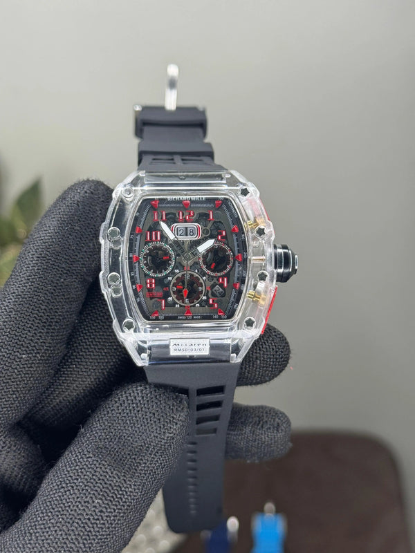 Richard Mille Mc Laren Black Chronograph Special Edition Watch