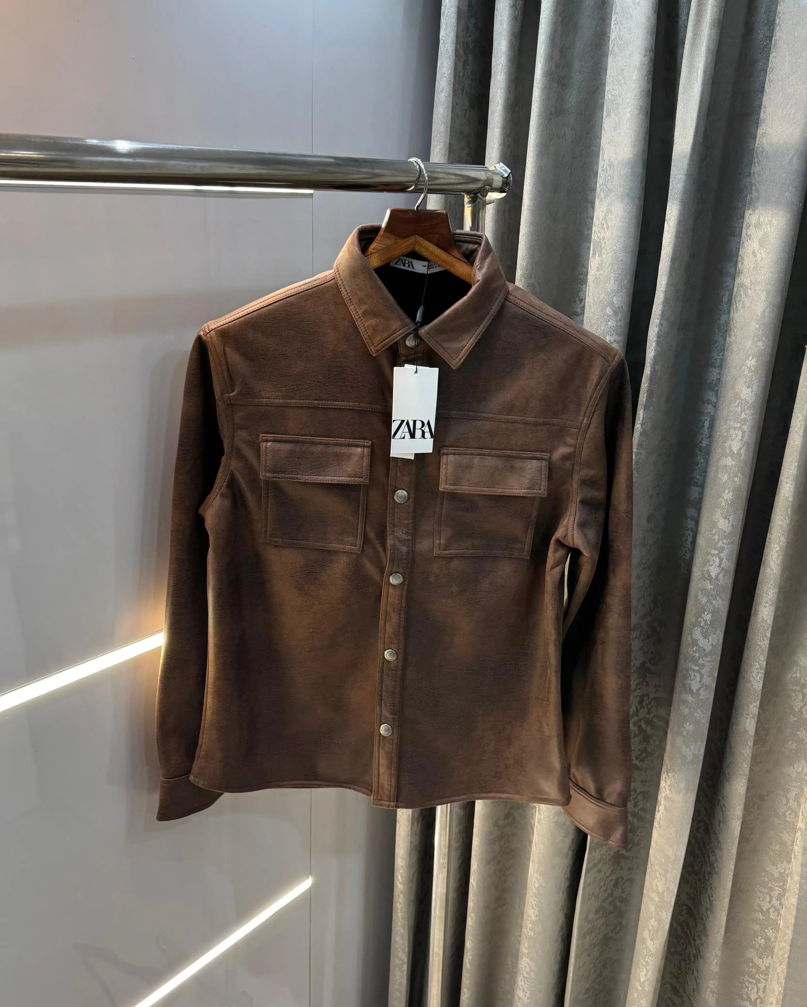 Zar a Brown Imported Premium Sweado Jacket Main image
