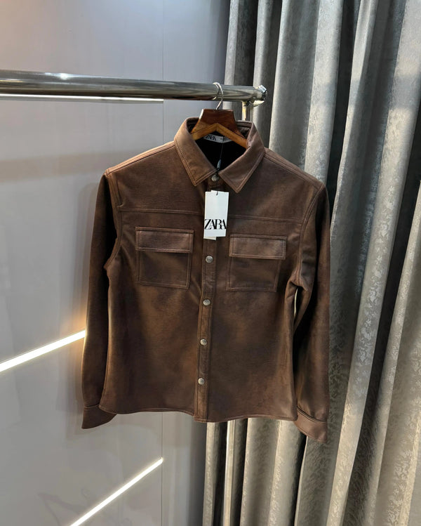 Zar a Brown Imported Premium Sweado Jacket