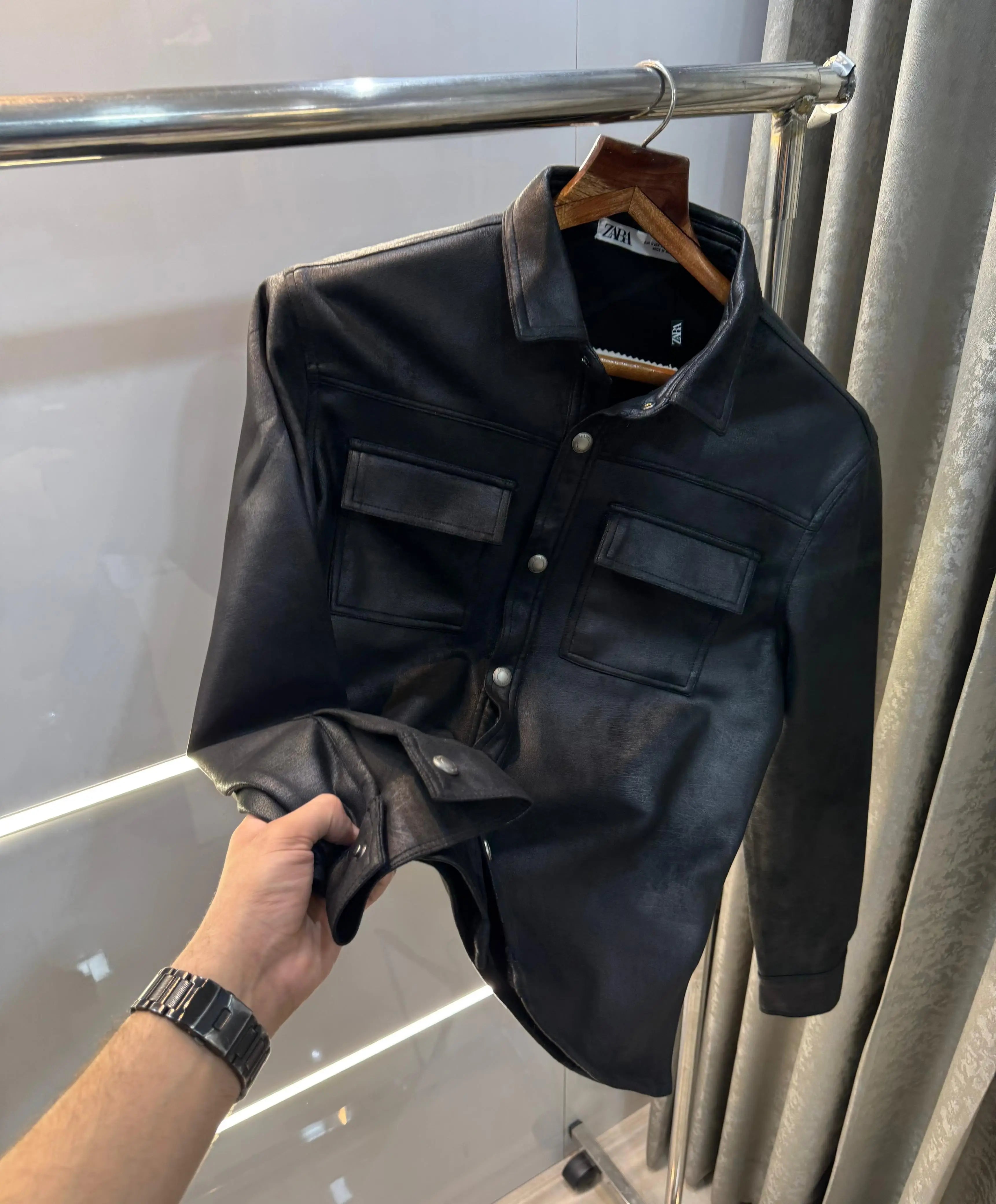 Zar a Black Imported Premium Sweado Jacket Main image