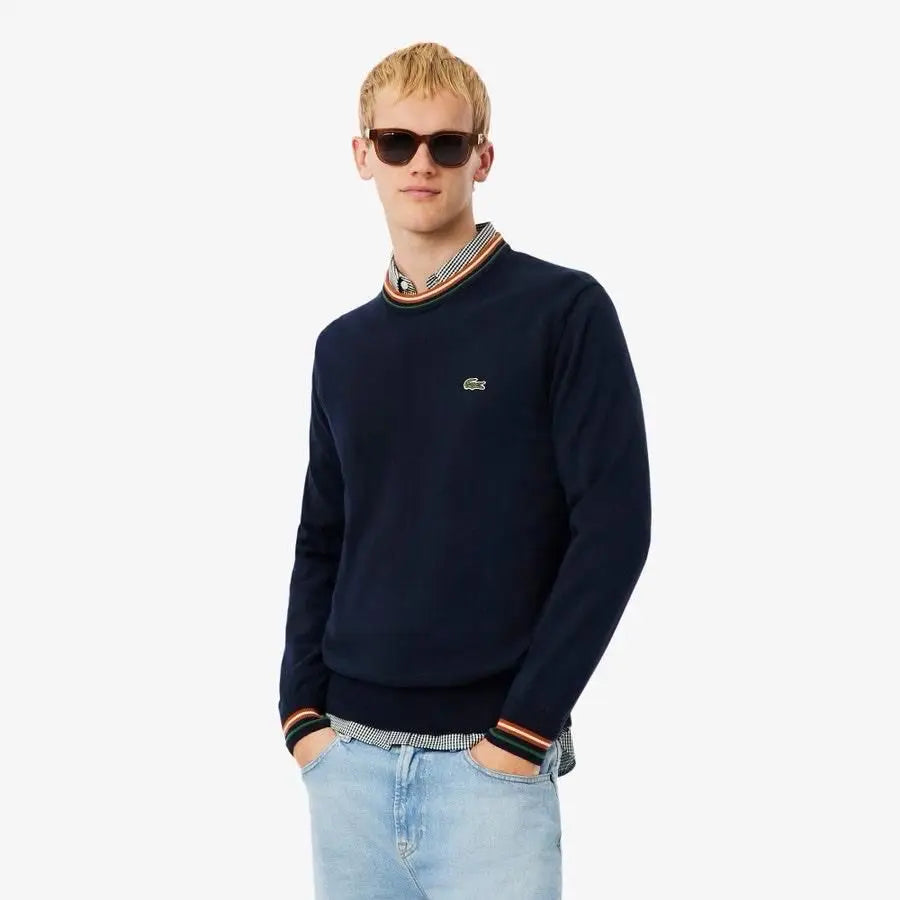 Lacost e Navy Blue Premium Classic Sweatshirt