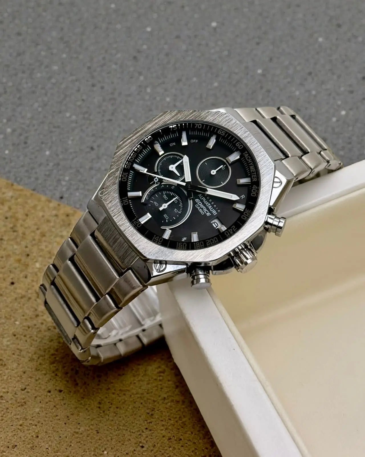 Casio Edifice EQB-1100 Silver Black Main image