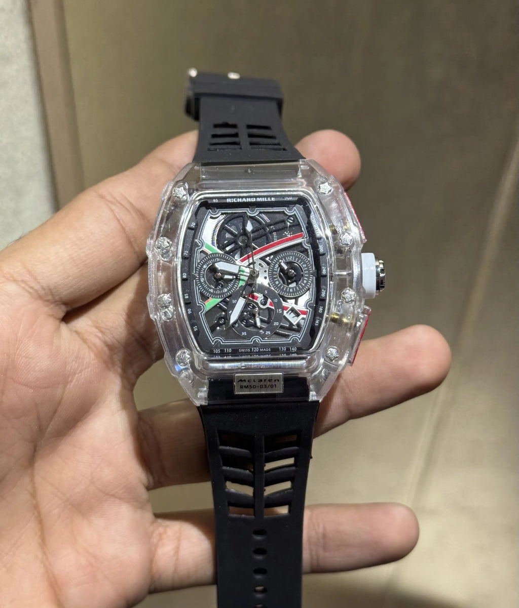 Richard Mille X design Mc Laren Black Chronograph Special Edition Watch