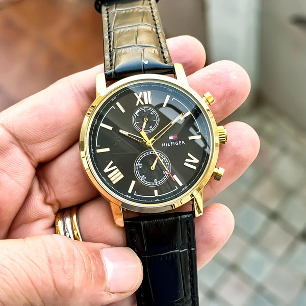 TOMMY CHRONOGRAPH _GOLD-BLACK