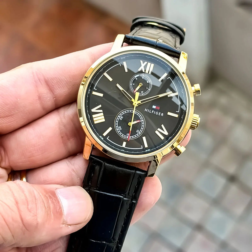 TOMMY CHRONOGRAPH _GOLD-BLACK