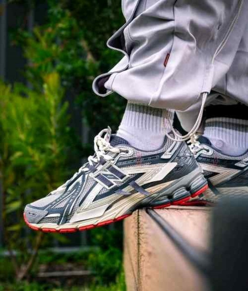 New Balance 1906A Slate Grey Raincloud Drift Red