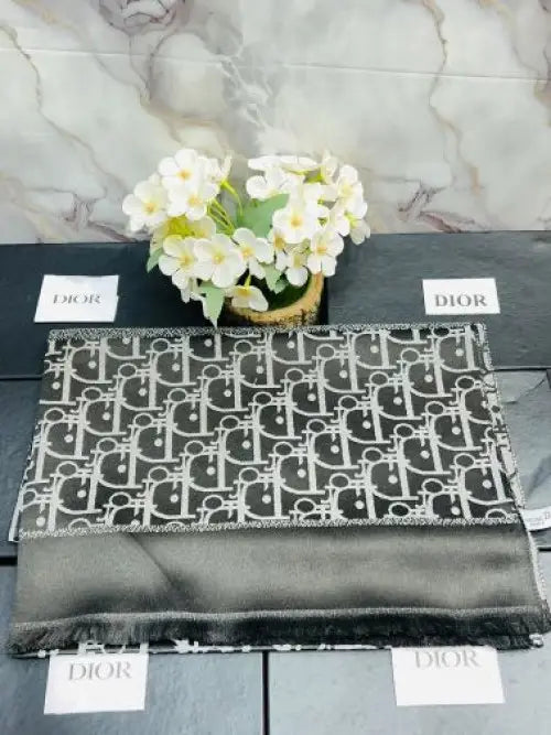 *DIOR MONOGRAM PRINT PREMIUM QUALITY STOLE/SCARF WITH OG BOX