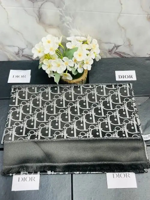 *DIOR MONOGRAM PRINT PREMIUM QUALITY STOLE/SCARF WITH OG BOX