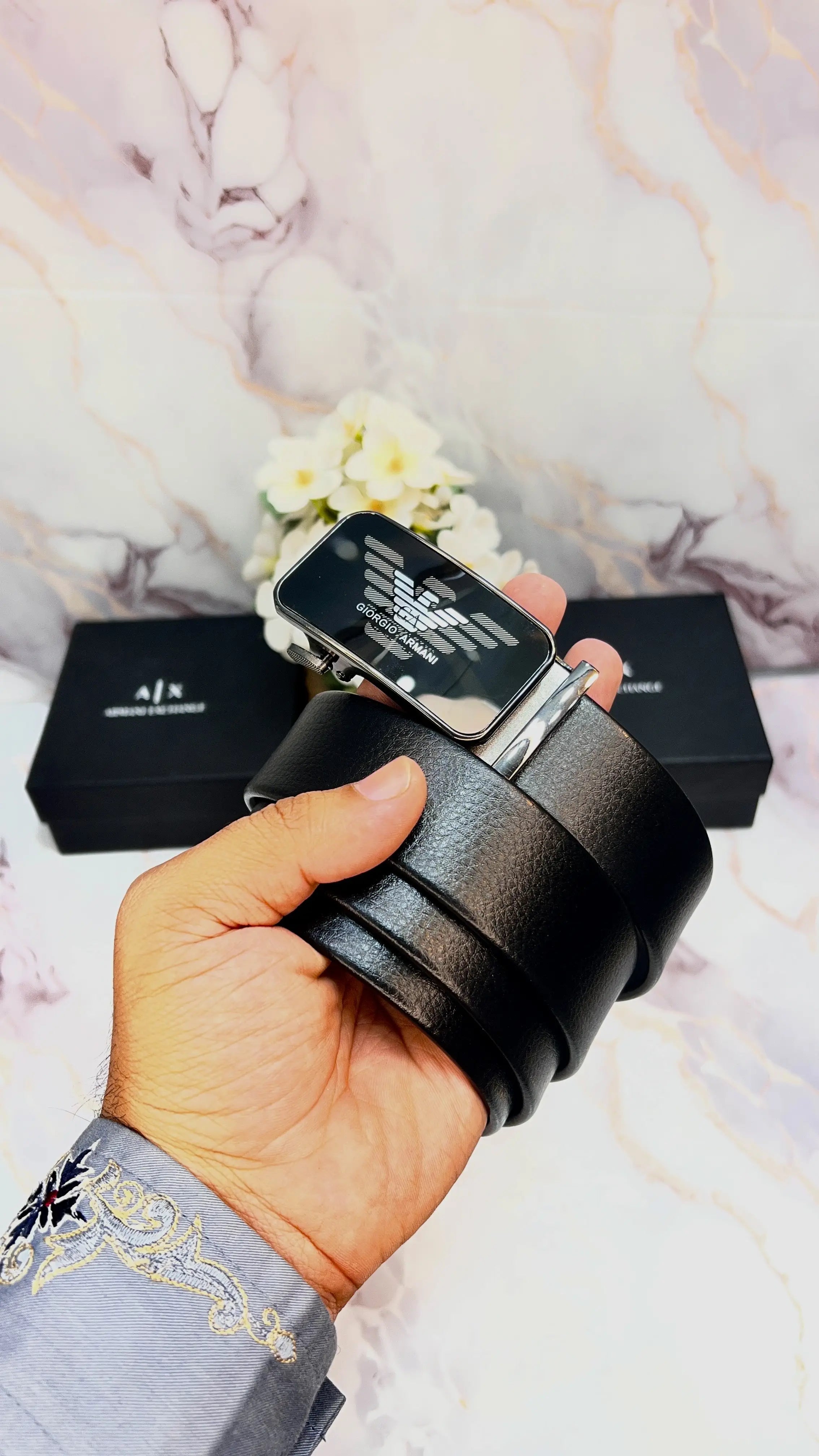 A..X ARM_ANI EXCHANGE PREMIUM QUALITY IMPORTED AUTOLOCK BELT WITH OG BOX AX-515