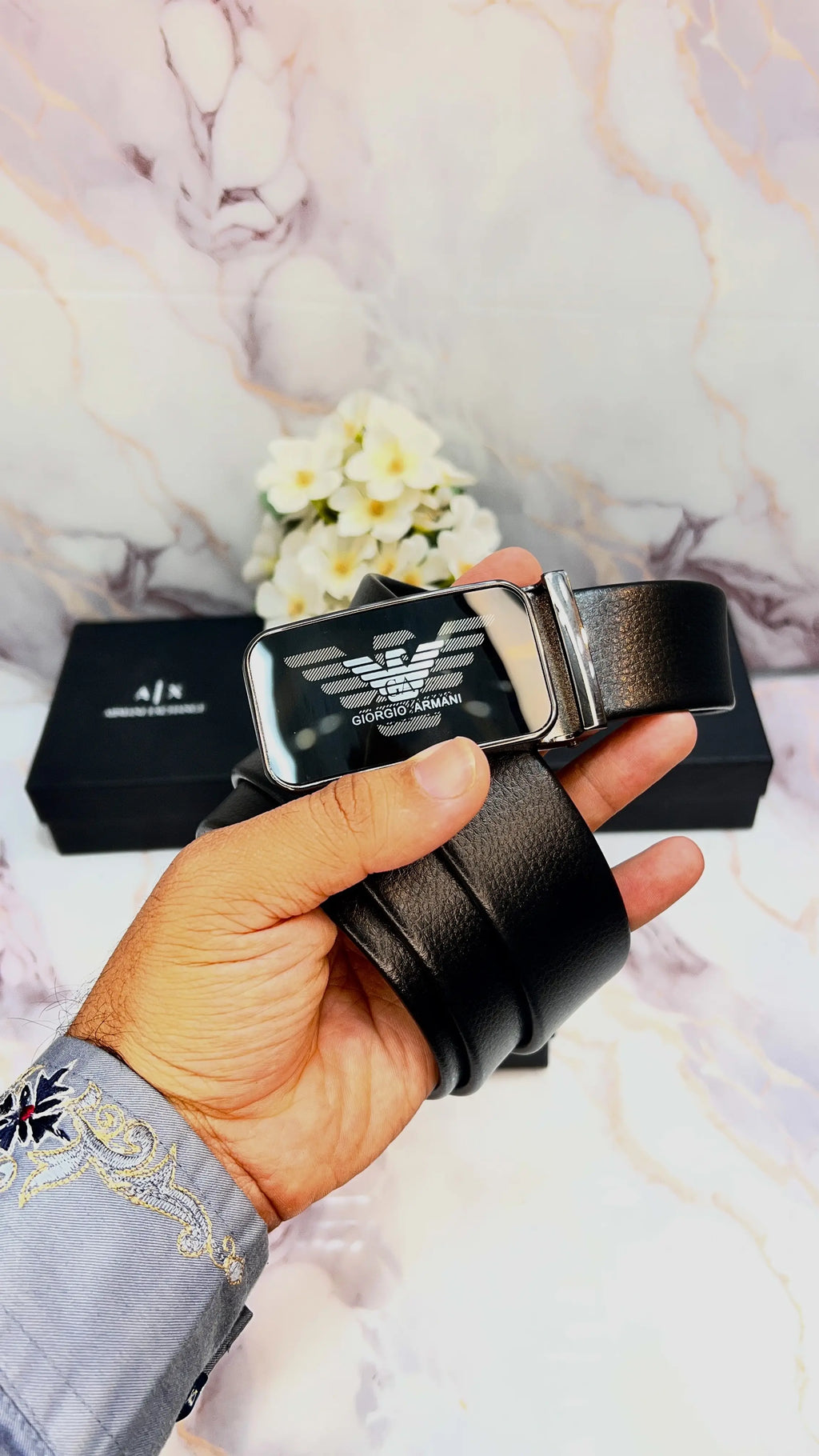A..X ARM_ANI EXCHANGE PREMIUM QUALITY IMPORTED AUTOLOCK BELT WITH OG BOX AX-515