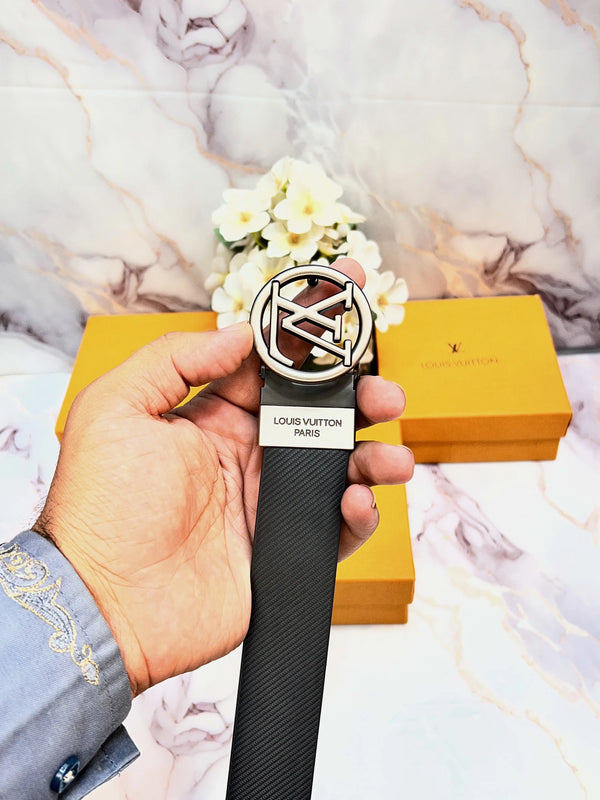 LV LO_uI$ VuiTTON PREMIUM QUALITY IMPORTED REVERSIBLE BELT WITH OG BO...X LV-215