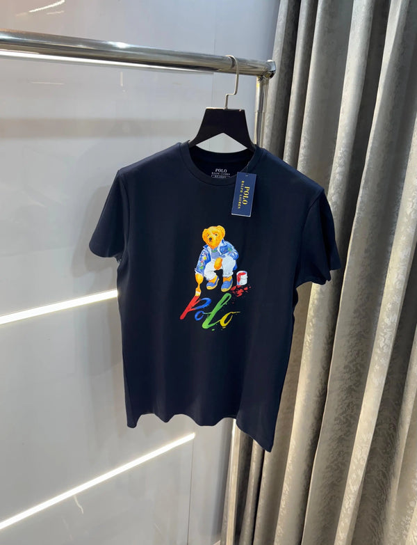 Ralph Laure n Navy Blue  Teddy Logo Premium T-Shirt