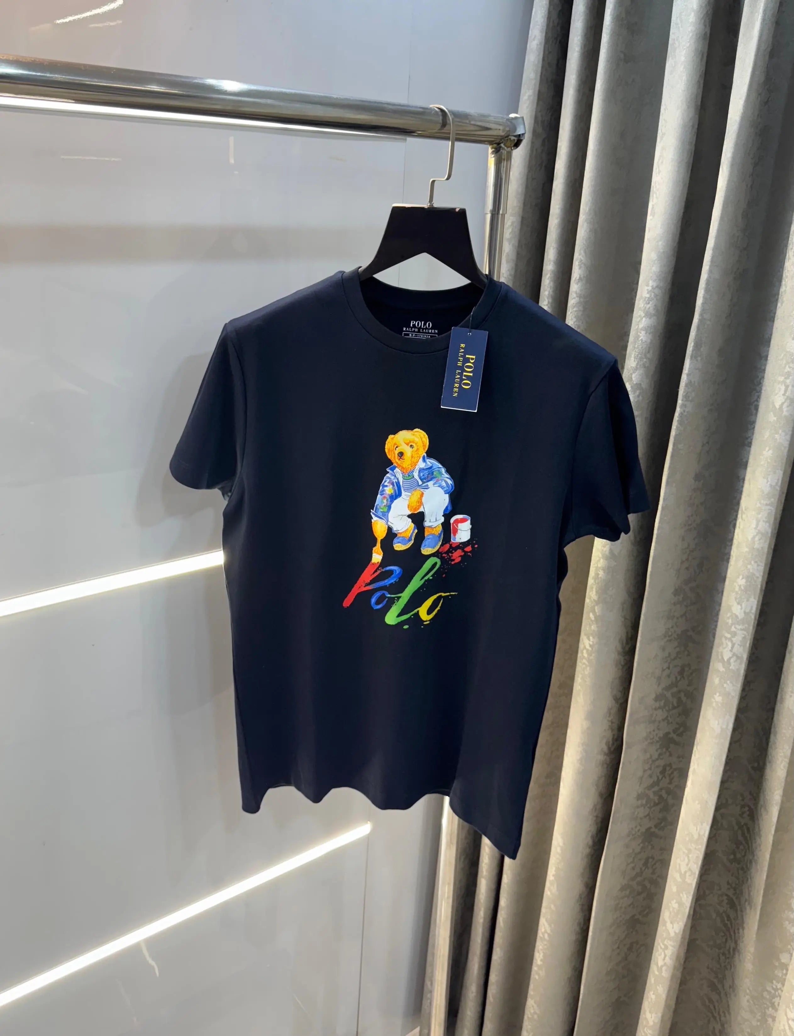 Ralph Laure n Navy Blue  Teddy Logo Premium T-Shirt