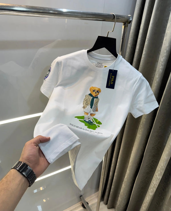 Ralph Laure n White Teddy Logo Premium T-Shirt