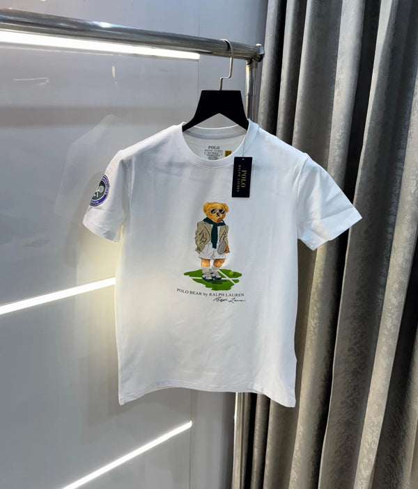 Ralph Laure n White Teddy Logo Premium T-Shirt