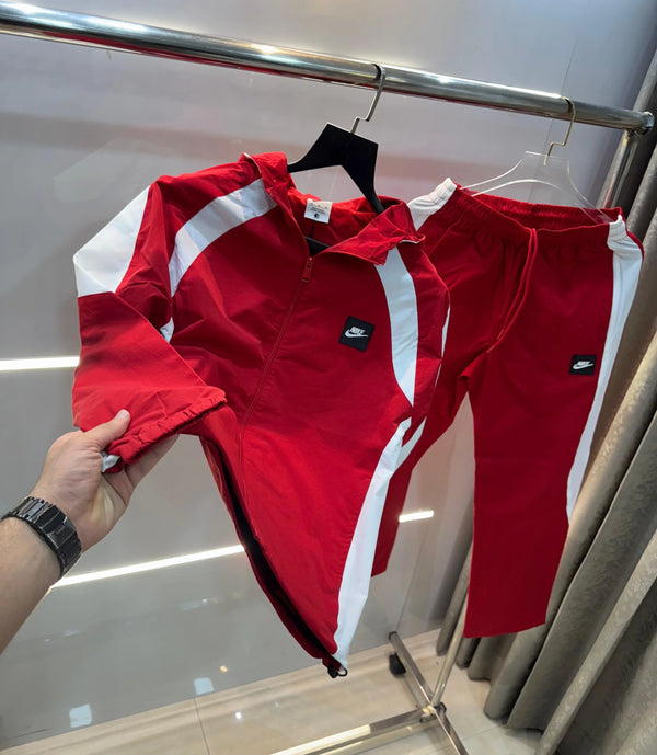Nik e  Red  Print Imported Tracksuit